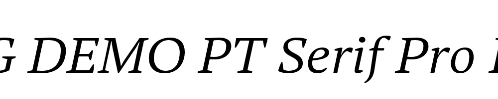  DEMO PT Serif Pro Ext Book Italic