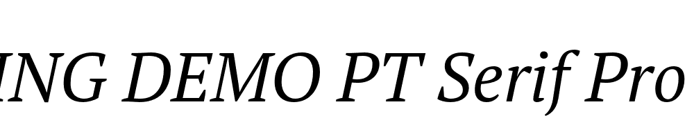  DEMO PT Serif Pro Book Italic