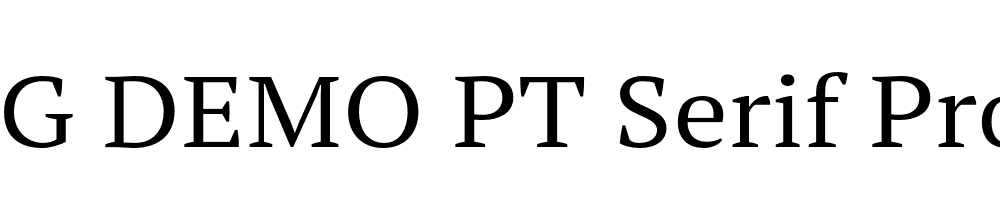  DEMO PT Serif Pro Ext Regular