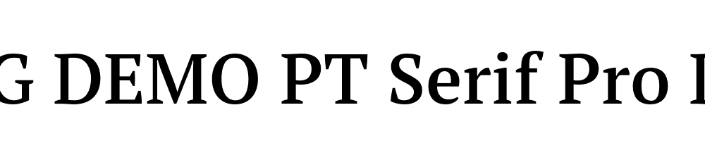  DEMO PT Serif Pro Demi Regular