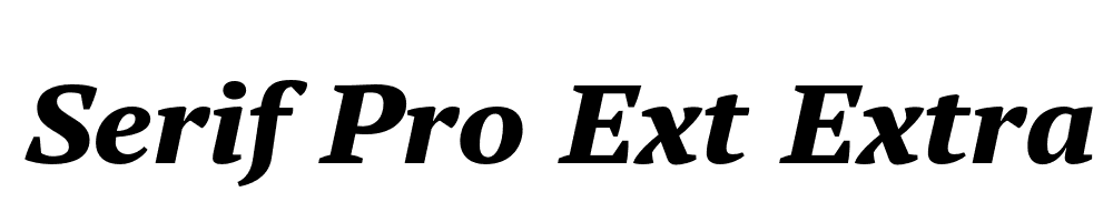  DEMO PT Serif Pro Ext Extra Bold Italic