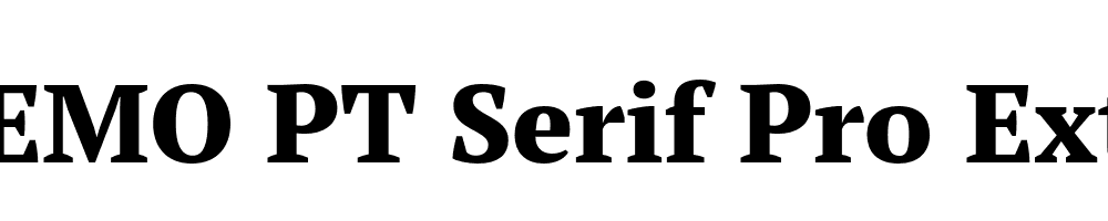  DEMO PT Serif Pro Extra Bold Regular