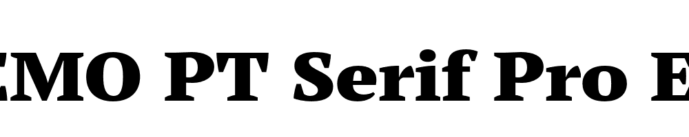  DEMO PT Serif Pro Ext Black Regular