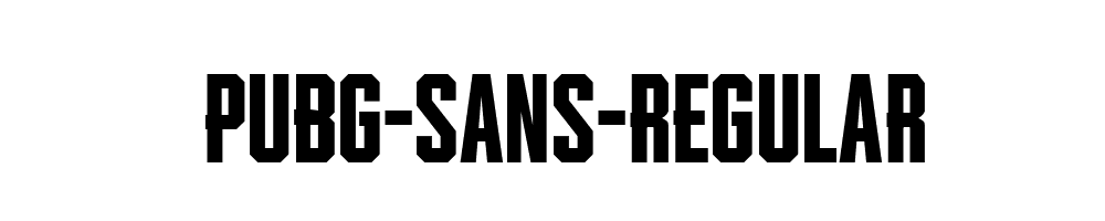 Pubg-Sans-Regular