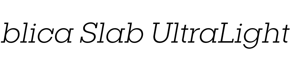  DEMO Publica Slab UltraLight Italic Regular