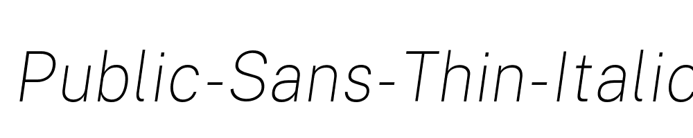 Public-Sans-Thin-Italic