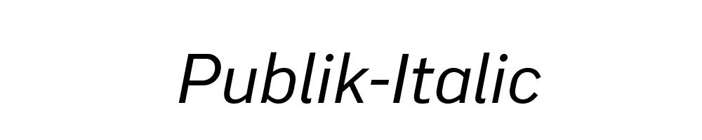 Publik-Italic