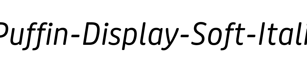 Puffin-Display-Soft-Italic