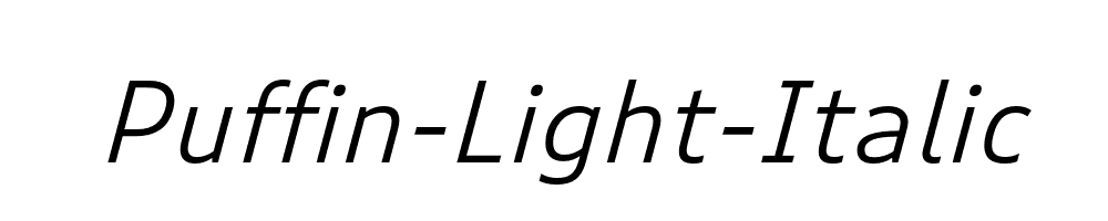 Puffin-Light-Italic