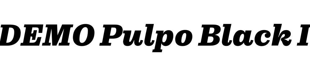 FSP DEMO Pulpo Black Italic