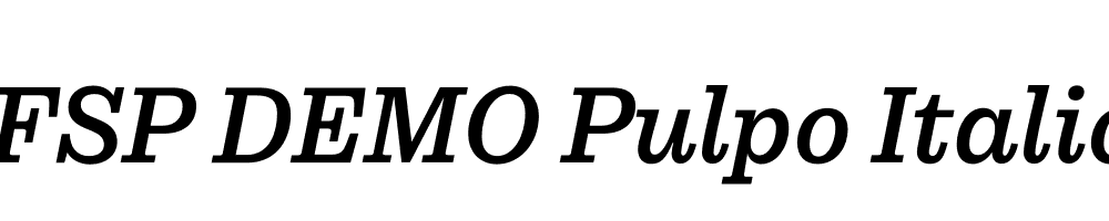 FSP DEMO Pulpo Italic