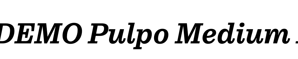 FSP DEMO Pulpo Medium Italic