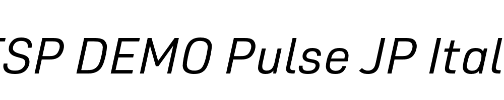 FSP DEMO Pulse JP Italic