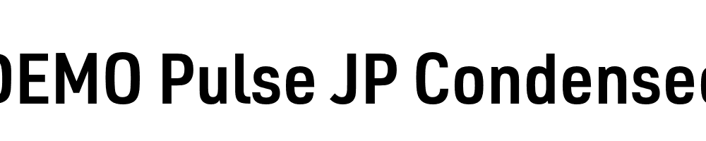 FSP DEMO Pulse JP Condensed Bold