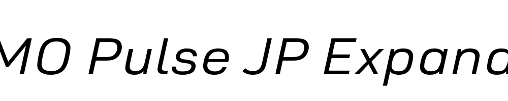 FSP DEMO Pulse JP Expanded Italic