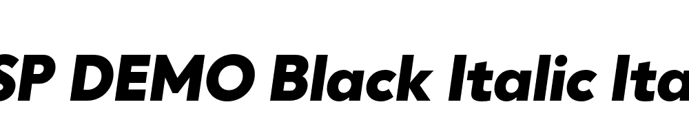 FSP DEMO Black Italic Italic