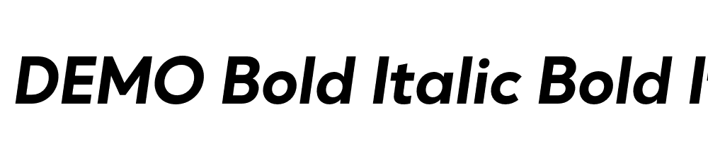 FSP DEMO Bold Italic Bold Italic