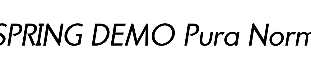  DEMO Pura NormalItalic