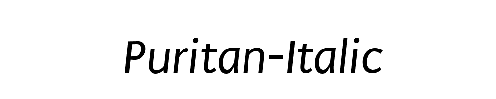 Puritan-Italic