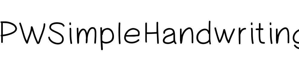 PWSimpleHandwriting