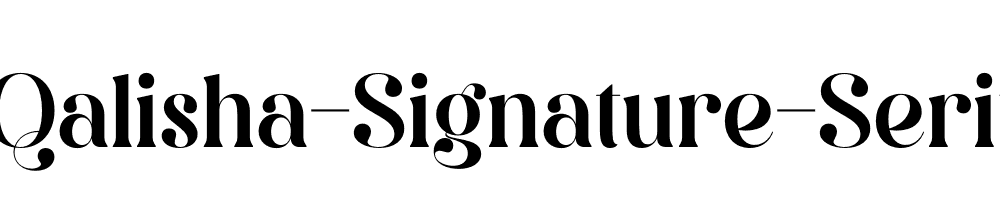 Qalisha-Signature-Serif