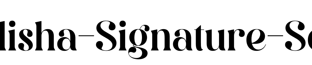 Qalisha Signature Serif