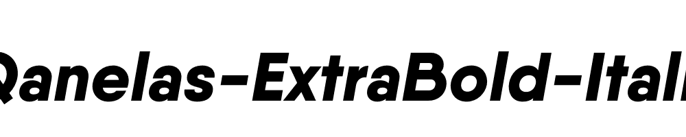 Qanelas-ExtraBold-Italic