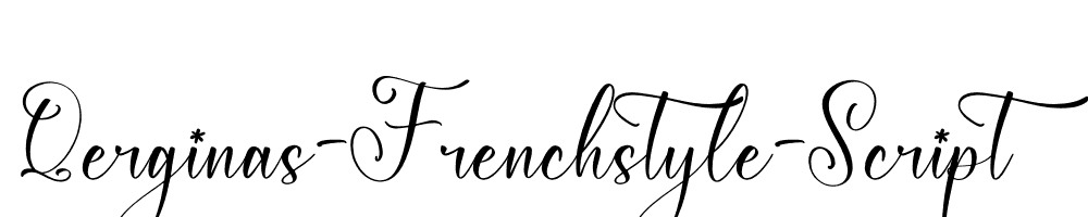 Qerginas-Frenchstyle-Script