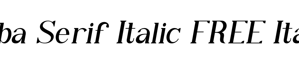 Qiba-Serif-Italic-FREE-Italic