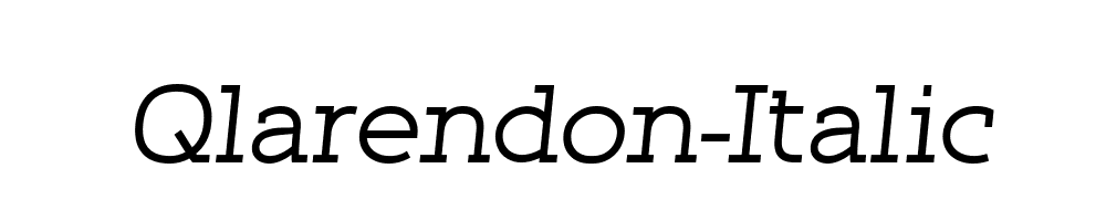 Qlarendon-Italic