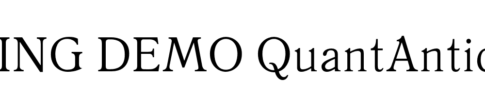  DEMO QuantAntiqua Regular