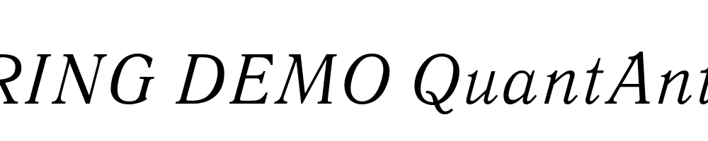  DEMO QuantAntiqua Italic