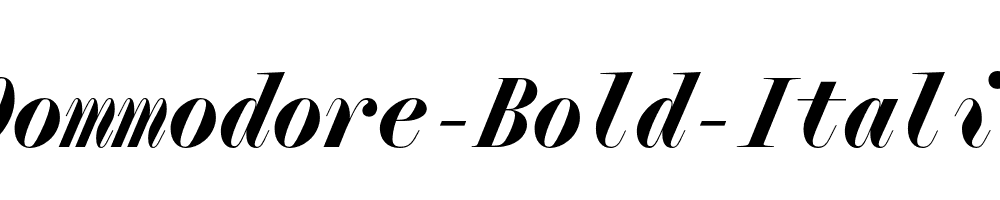 Qommodore-Bold-Italic