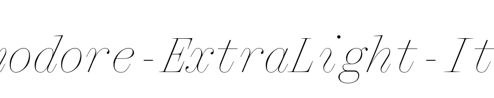 Qommodore-ExtraLight-Italic