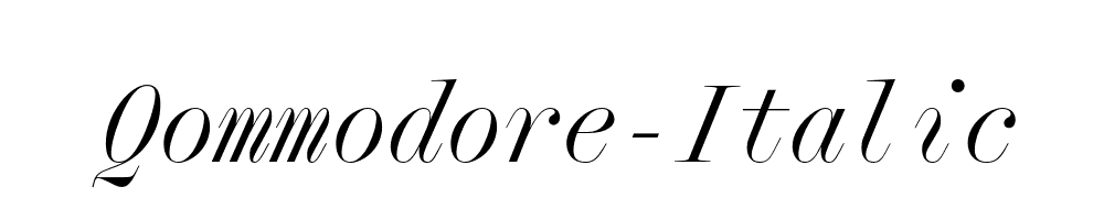 Qommodore-Italic