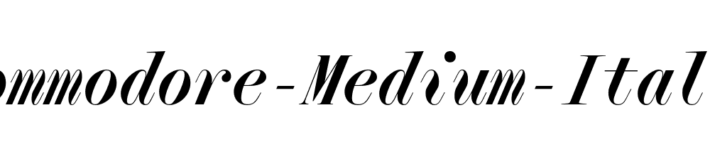 Qommodore-Medium-Italic