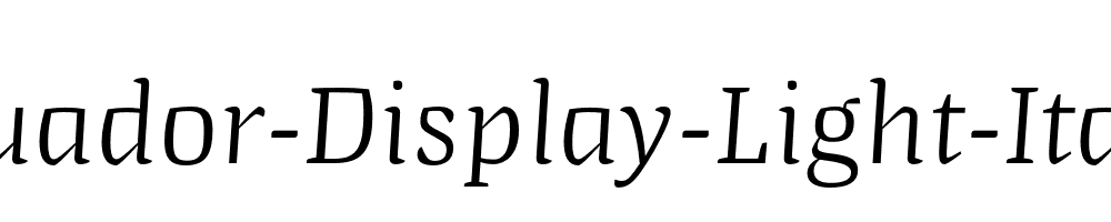 Quador-Display-Light-Italic