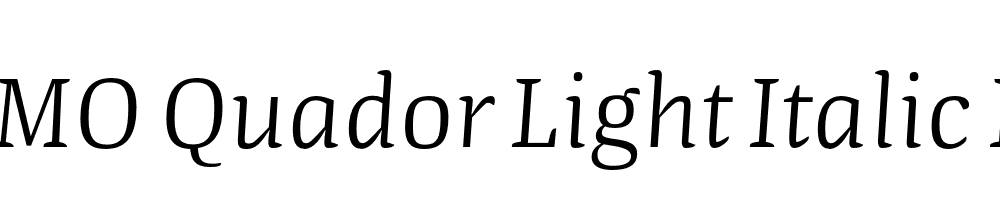 FSP DEMO Quador Light Italic Regular