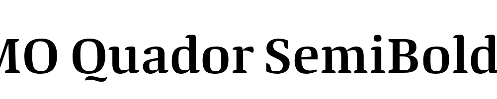 FSP DEMO Quador SemiBold Regular