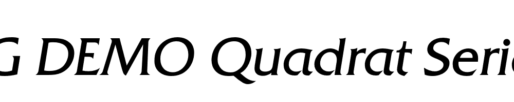  DEMO Quadrat Serial Light Italic