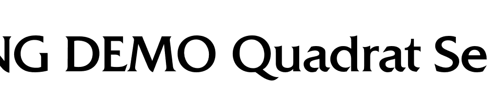  DEMO Quadrat Serial Regular