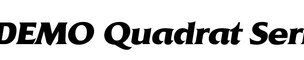  DEMO Quadrat Serial Xbold Italic