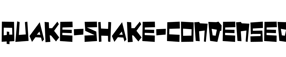 Quake-Shake-Condensed