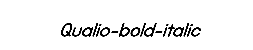 Qualio-bold-italic