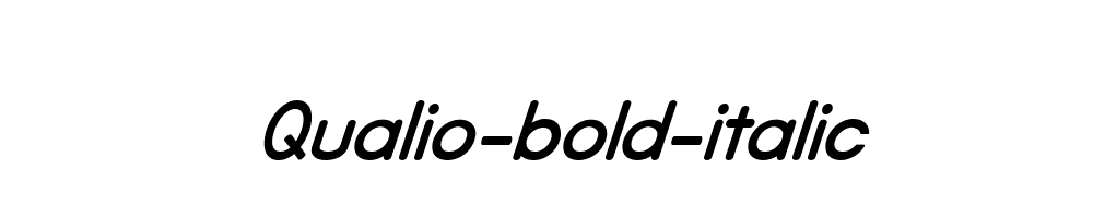 Qualio-bold-italic