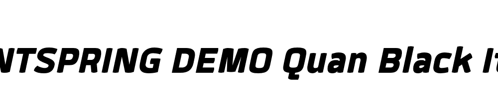  DEMO Quan Black Italic