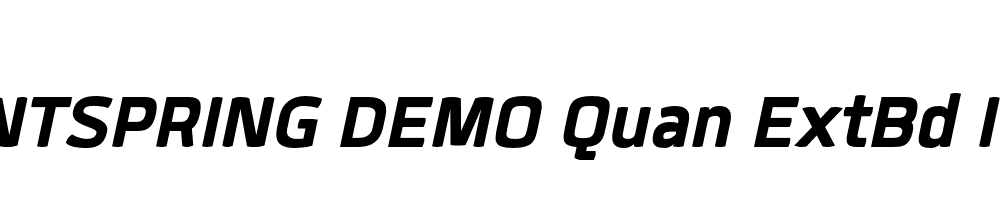  DEMO Quan ExtBd Italic