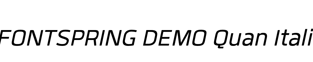  DEMO Quan Italic