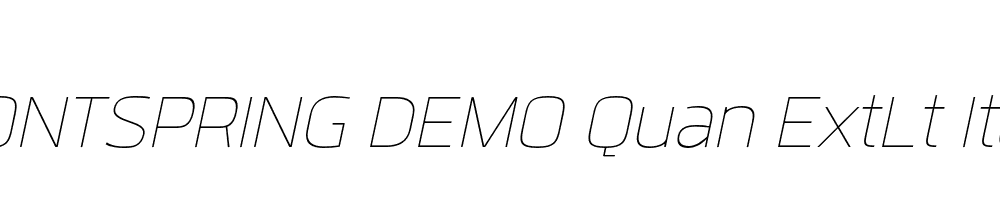  DEMO Quan ExtLt Italic