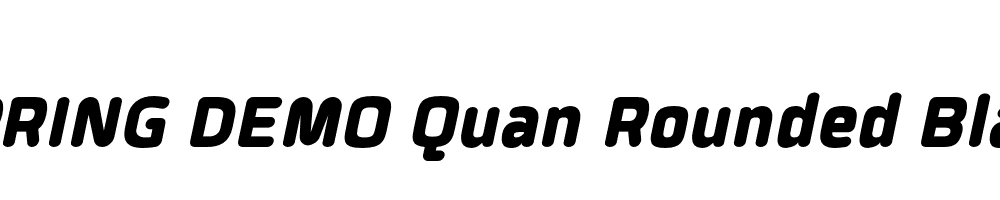  DEMO Quan Rounded Black Italic